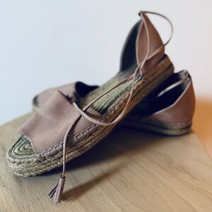 Women's Dusty Rose Espadrille Flats